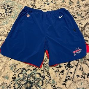 Nike Dri-Fit Buffalo Bills Shorts  Men’s 3XL On field Team Apparel Blue Red